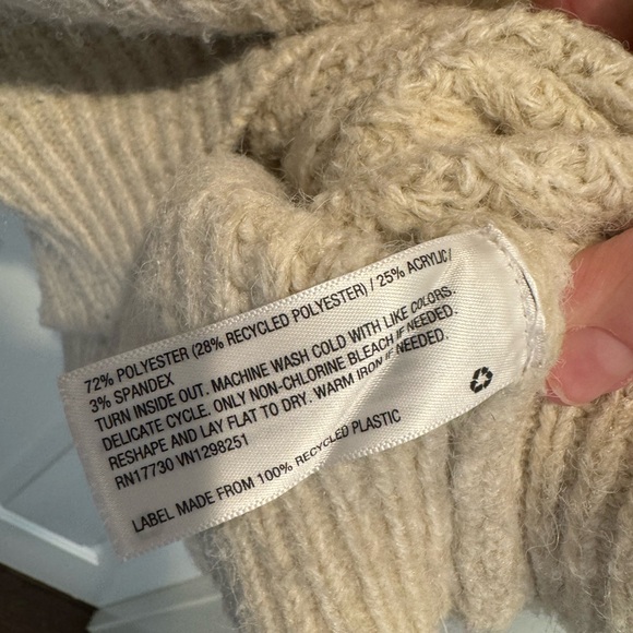 Universal Thread Ivory Sand Cable Crew Neck Sweater Size XL - Picture 7 of 11